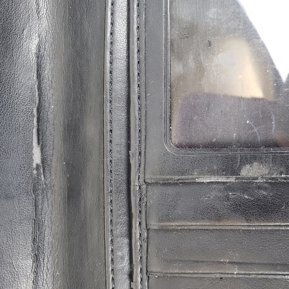 Coach Black Leather MultiCard Wallet Sz L - Picture 5 of 7